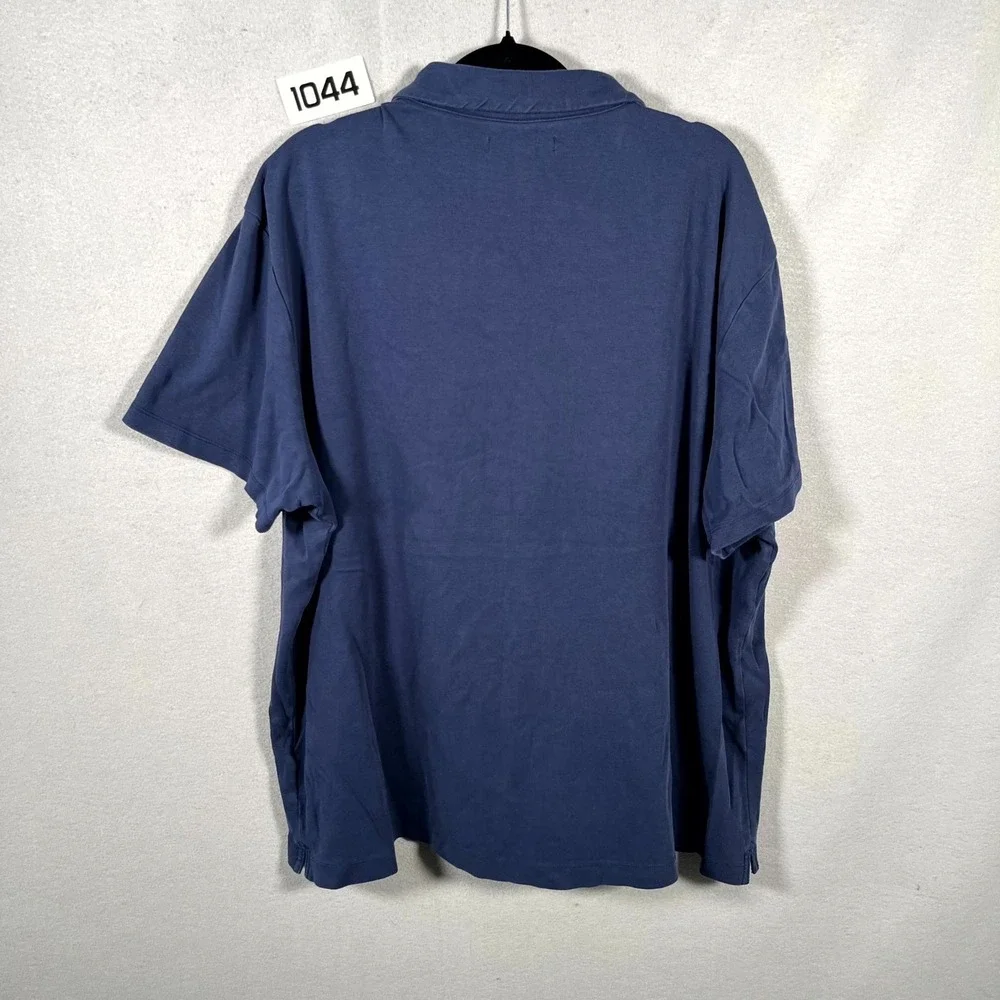 Banana Republic Polo Shirt‎ Mens 2XL Blue Short Sleeve Performance Golf Tennis
